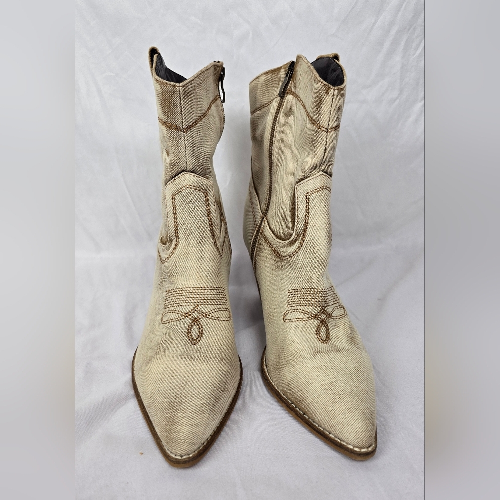 Corkys Friends In Low Places 3.5-Inch Heel Booties Memory Foam Insoles sz 9 - Picture 4 of 9